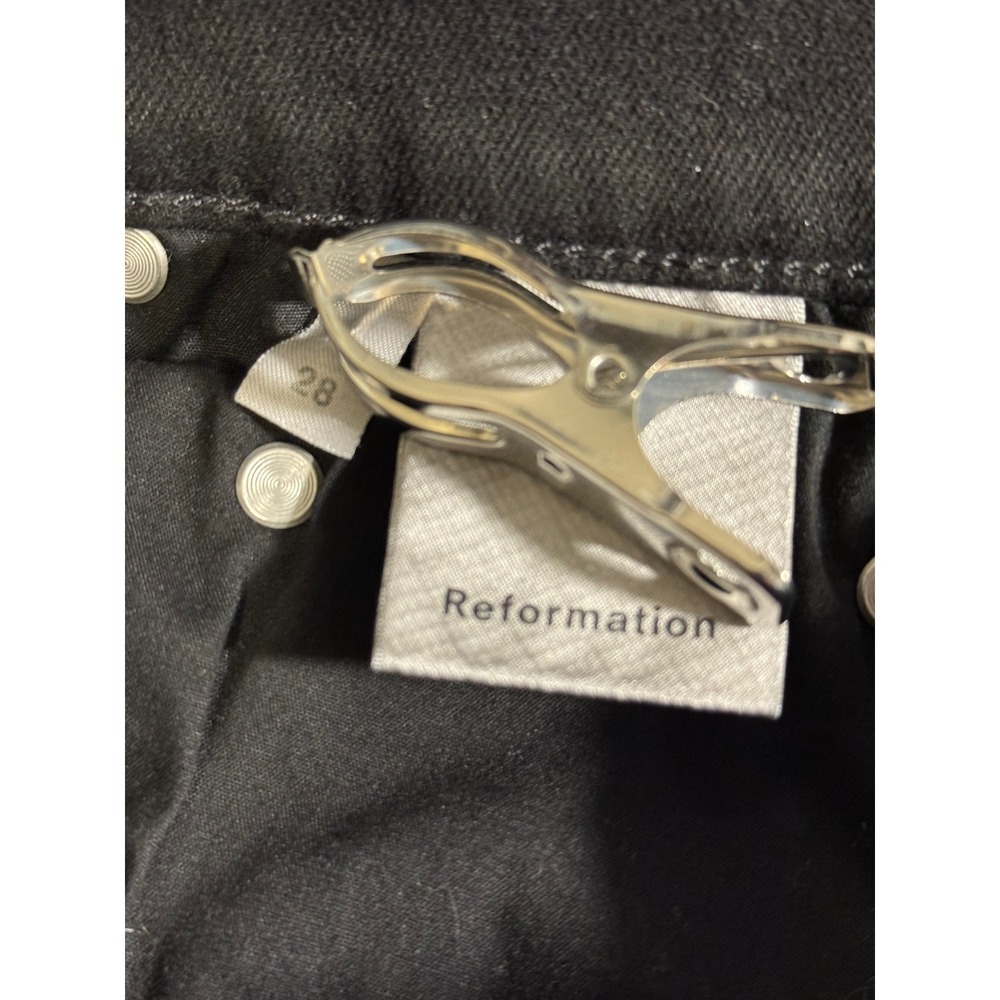 Reformation Black High Rise ankle flare jeans‎ Womens Size 28 Classic look - Picture 7 of 11